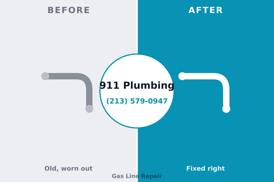 Before and after: plumbing repair Caldwell, ID